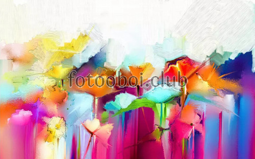 цветы, абстракция, акварель, арт обои